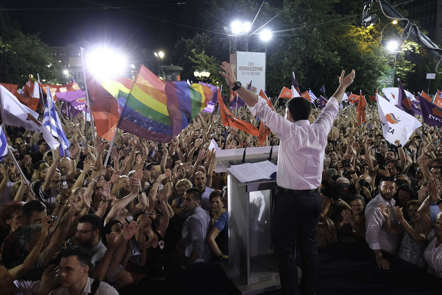 ΤΣΙΠΡΑΣ Α ΚΕΝΤΡΙΚΗ ΠΡΟΕΚΛΟΓΙΚΗ ΣΥΓΚΕΝΤΡΩΣΗ ΤΟΥ ΣΥΡΙΖΑ ΣΤΗΝ ΠΛΑΤΕΙΑ ΣΥΝΤΑΓΜΑΤΟΣ